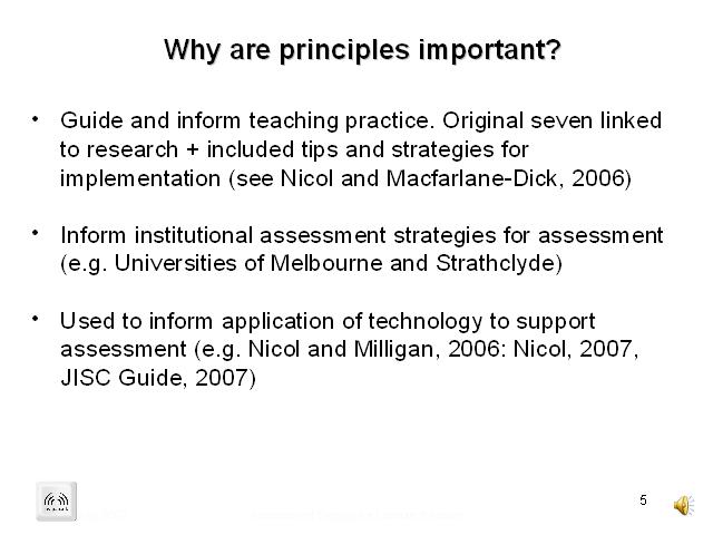 Why are principles important?
